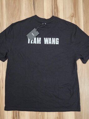 Team Wang Original 1 T-Shirt Mens Size 2 Black Oversize Heavy